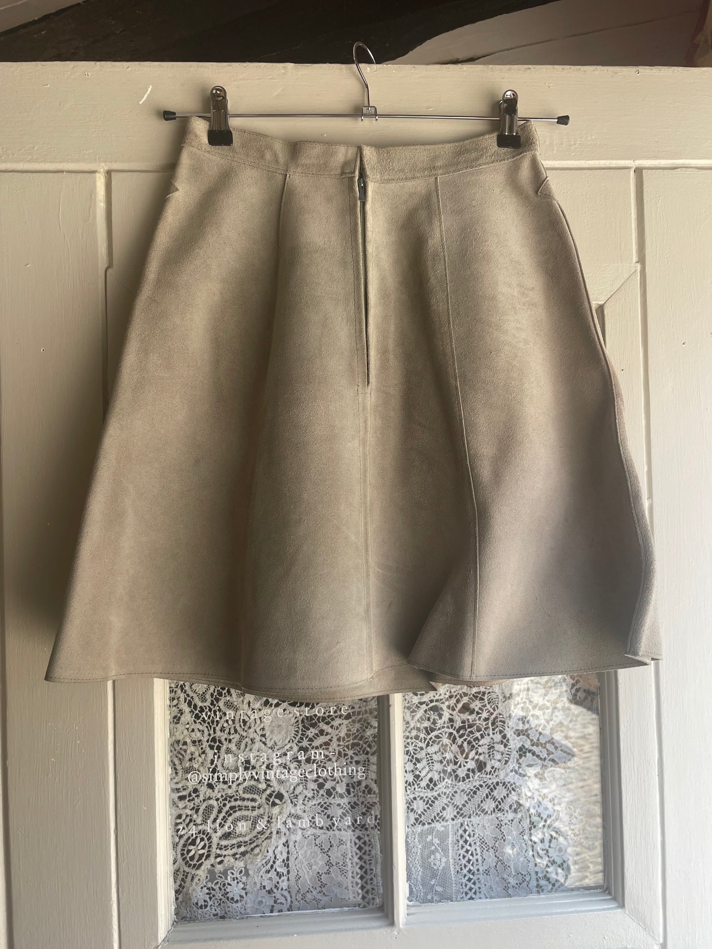 1970s Suede Two Piece