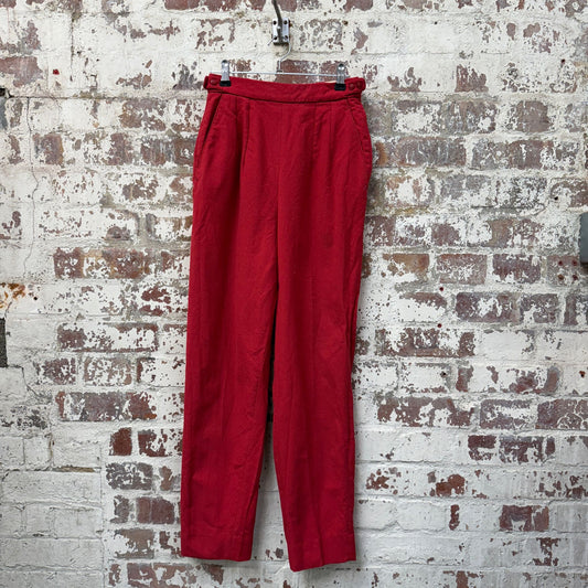 1960s Red Wool Simpson Trousers