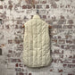 1980s Cream British Padded Slumber-down Gilet