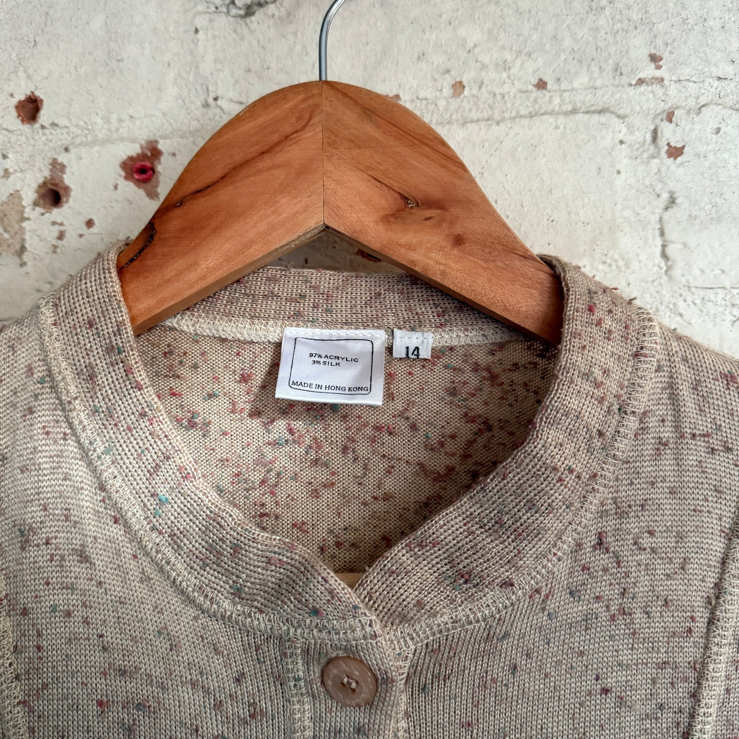 1980s Specked Knitted blouse jumper