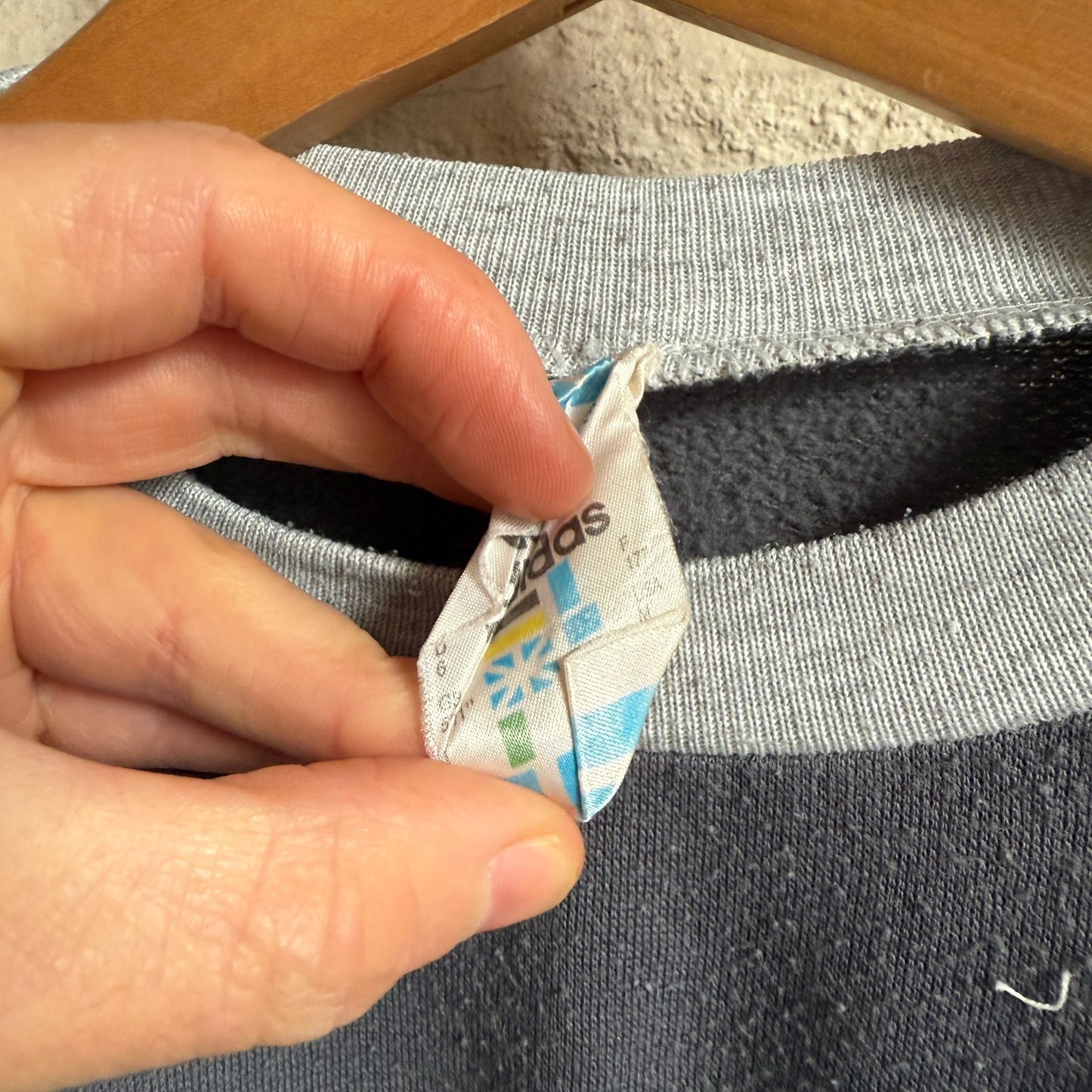 1980s Grey Trefoil Adidas Sweatshirt