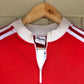 1980s Red Adidas Cycling Top
