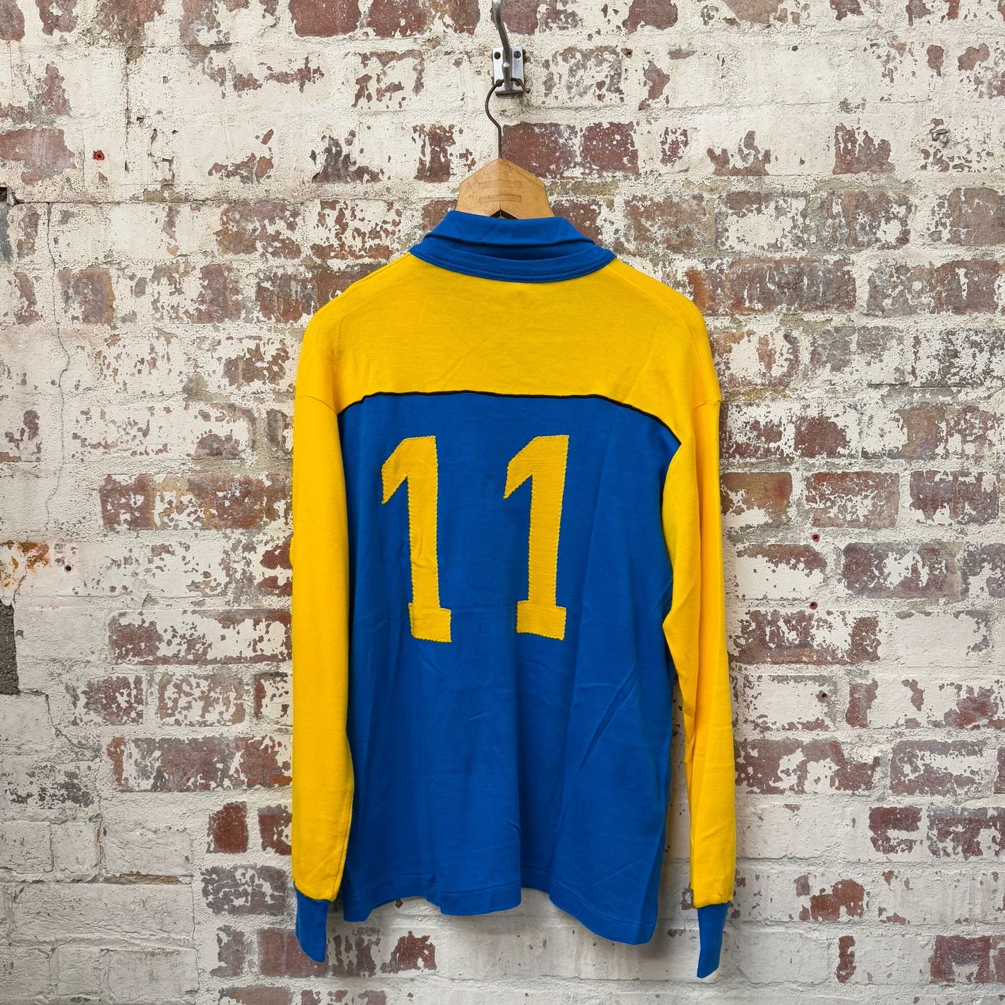 1970s Yellow and Blue NR Sports Shirt