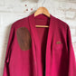 1950s Maroon Wool Shooting Cardigan Jumper