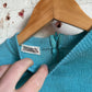 1950s Blue Wool Zip Jumper