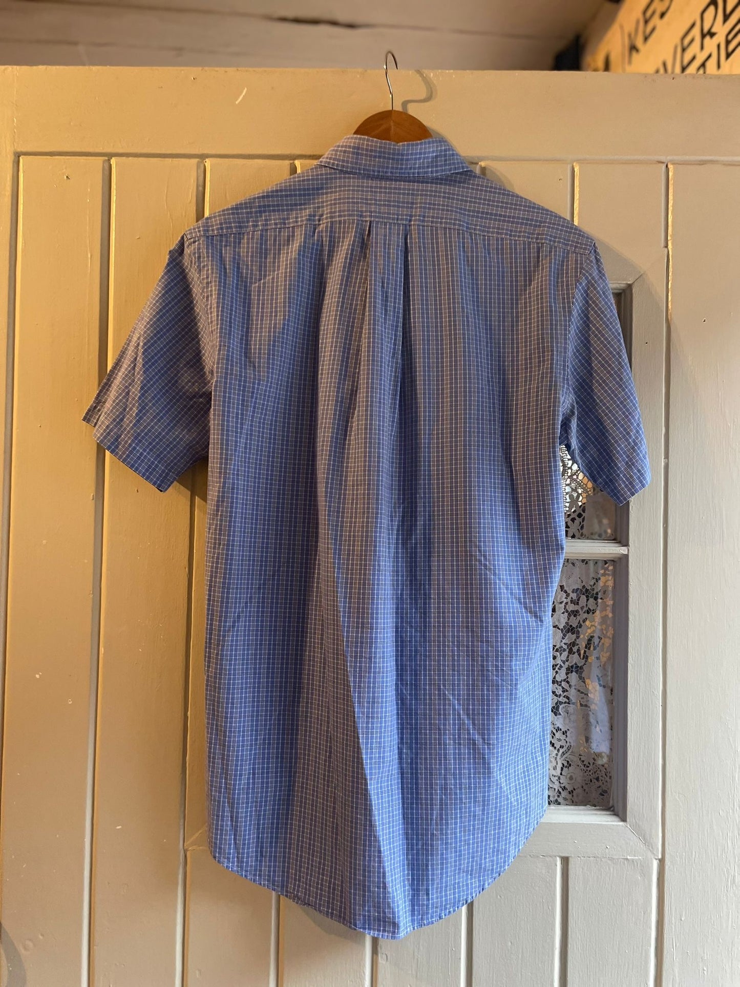 1990s Blue Checkered Ralph Lauren Button Shirt