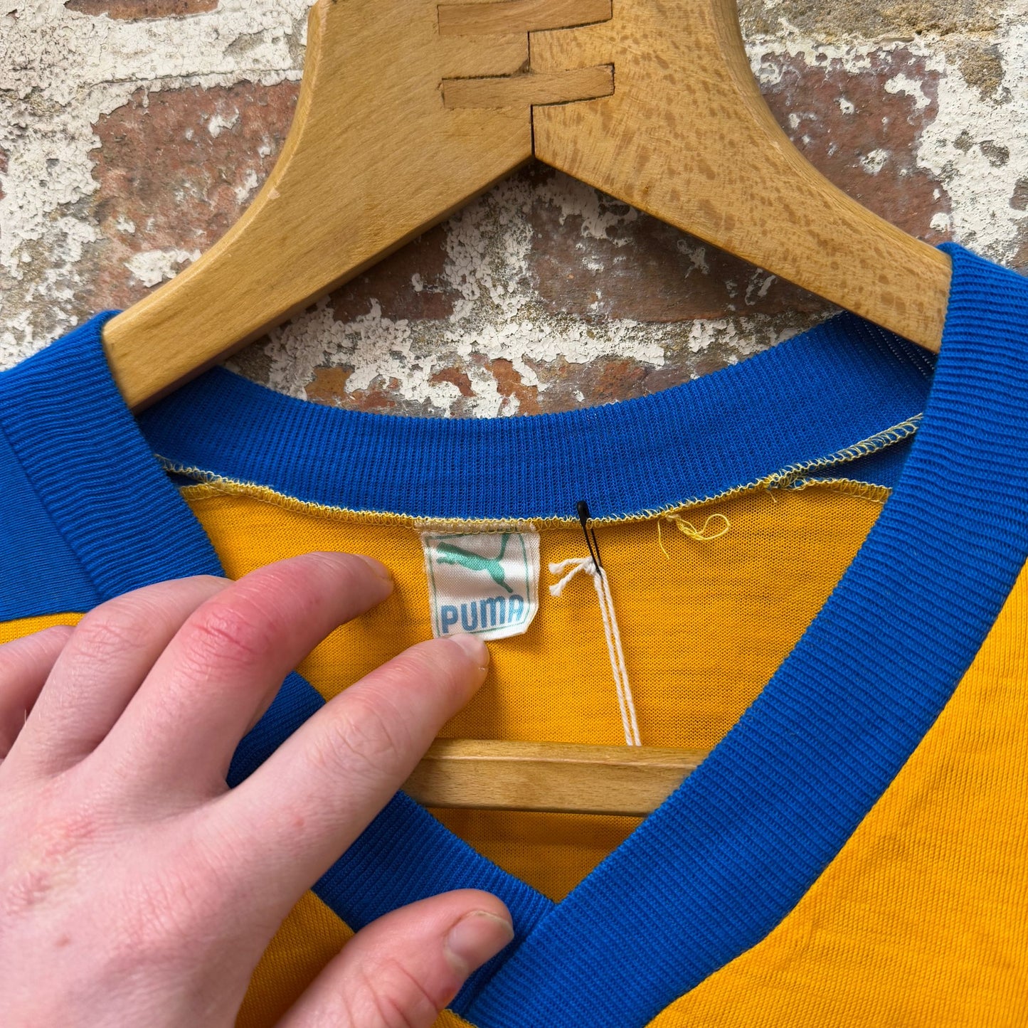 1970s Yellow Puma Sports T-Shirt