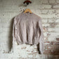 1960s Beige British Knitted Dead Stock Jumper