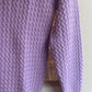 1950s Lilac Purple Wool Knitted Jumper