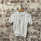 1970s White Merino Knitted Polo Shirt