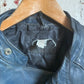1970s 1980s Blue Leather Punk Biker Jacket