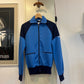 1980s Blue and Navy Zip Up Track Top