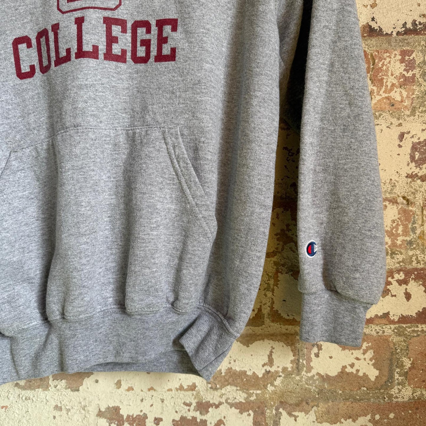 1990s Grey Guildford University Graphic Hoodie