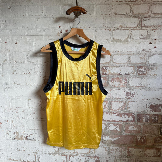 1980s Yellow Graphic PUMA Vest Top