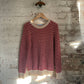 1960s Red Wool Knitted British Fisherman Jumper