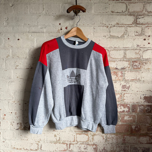 1980s Grey Trefoil Adidas Sweatshirt