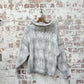 1970s Eider Grey Wool Knitted Roll Neck Jumper
