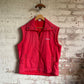 1980s Red Adidas Padded Gilet Jacket