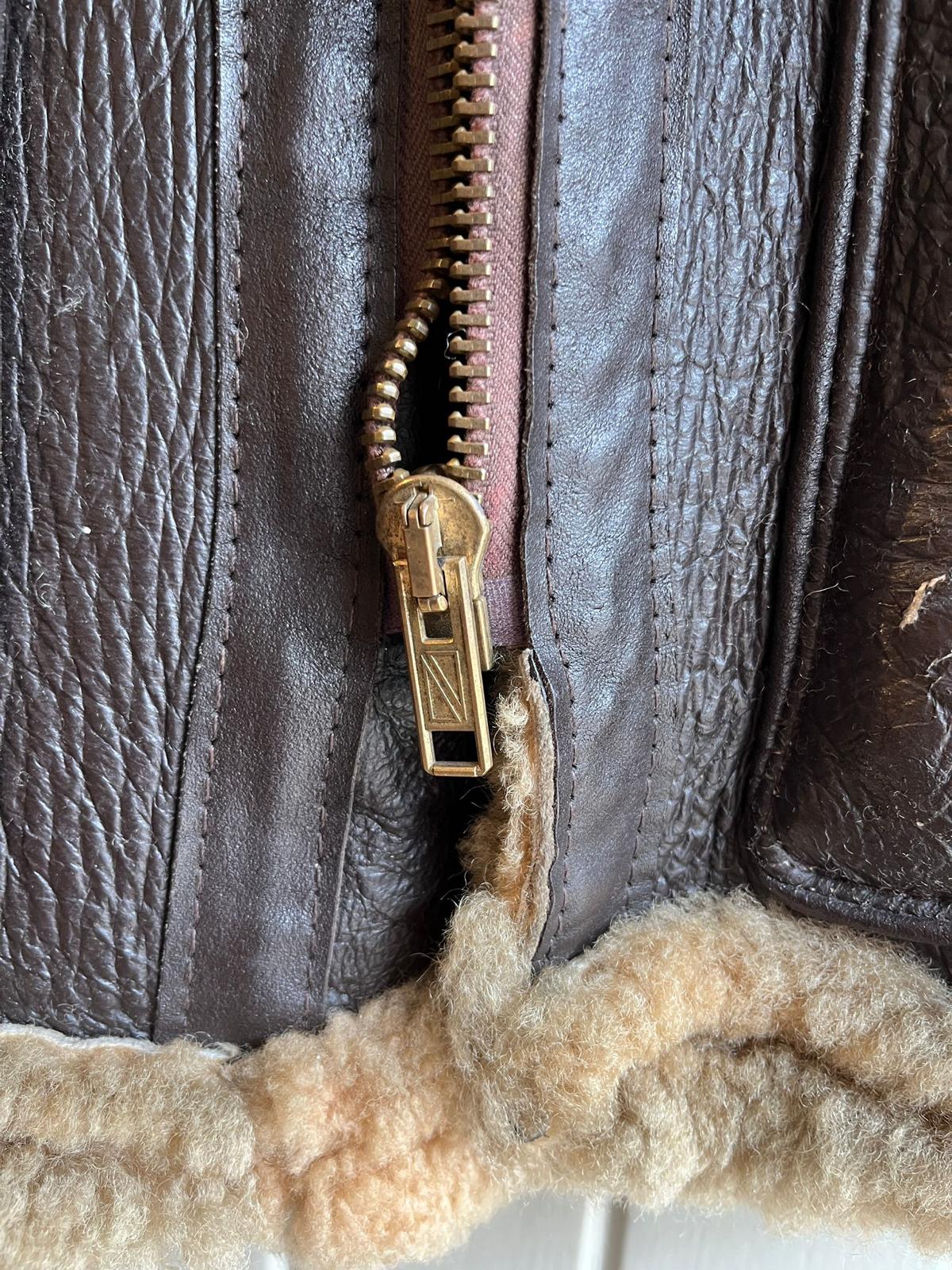 1960s Brown Leather Flight Aviator Jacket