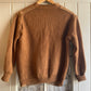 1960s Suede Knitted Cardigan Jumper