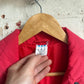 1980s Red Adidas Padded Gilet Jacket