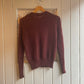 1970s Brown Patterned Knitted Mohair Jumper