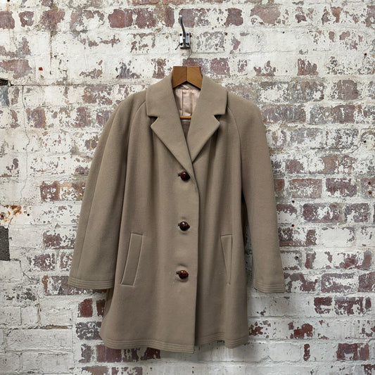 1950s Cream Wool Coat