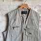 1990s Beige Tactical Fishing Gilet  Jacket