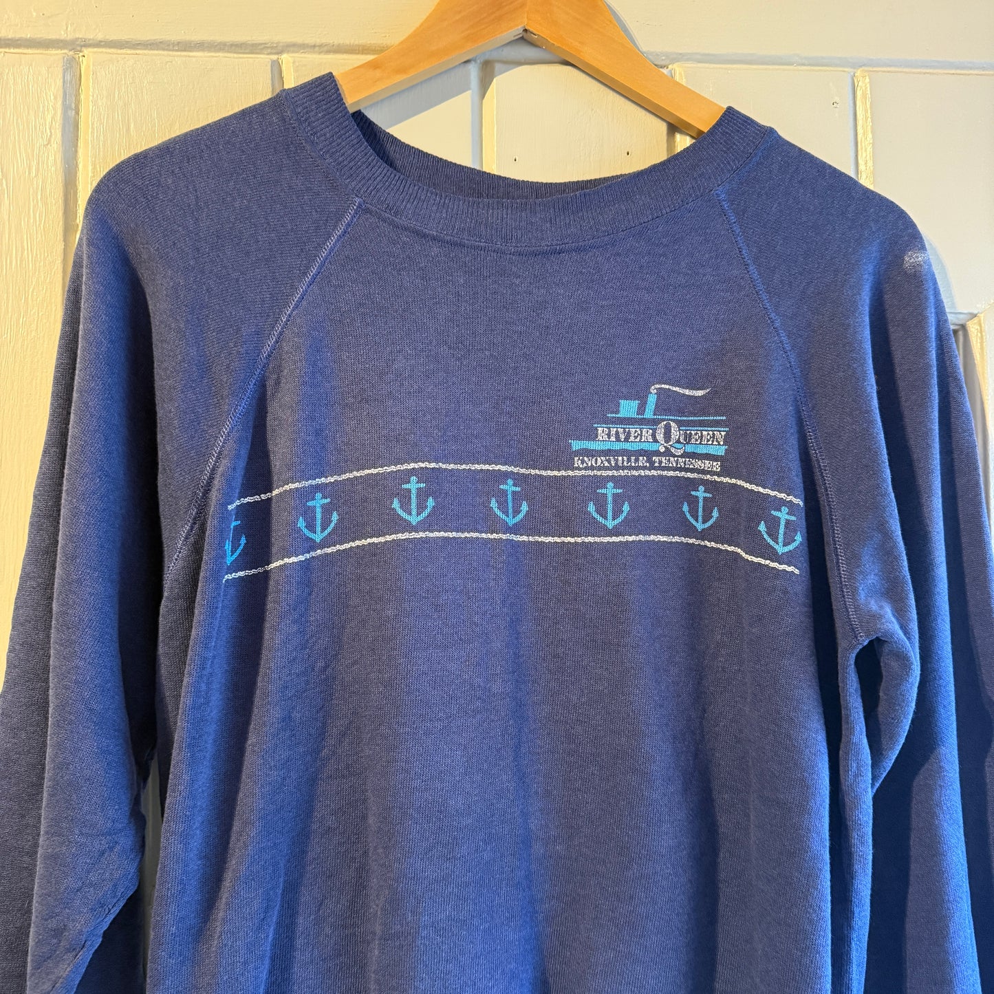 1970s Navy Hanes Graphic Sweatshirt
