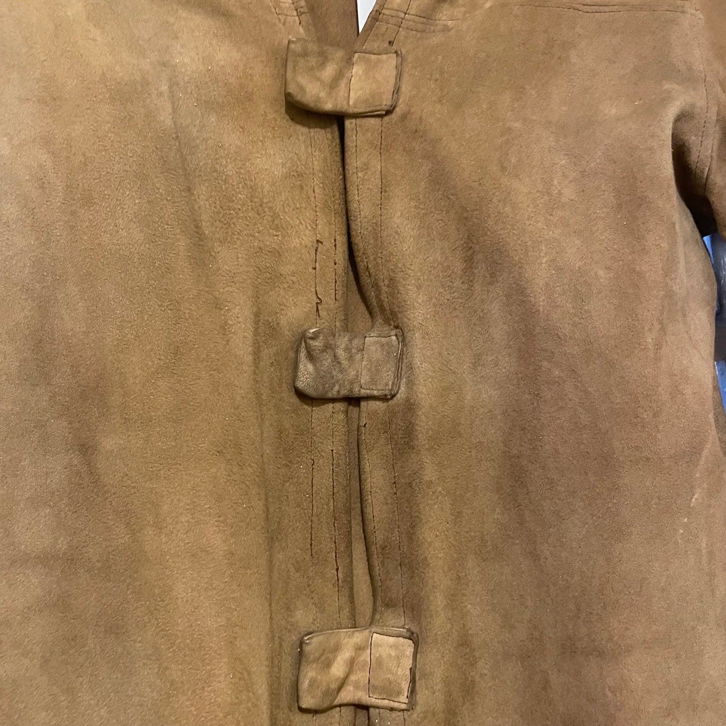 1970s Unusual Beige Suede Jacket