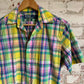 1990s Multicoloured Checked Ralph Lauren Shirt