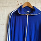 1970s Royal Blue Zip Up Track Top Jumper
