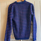 1970s Blue Knitted British Speck Jumper