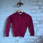 1940s Burgundy Red Knitted Wool Jumper