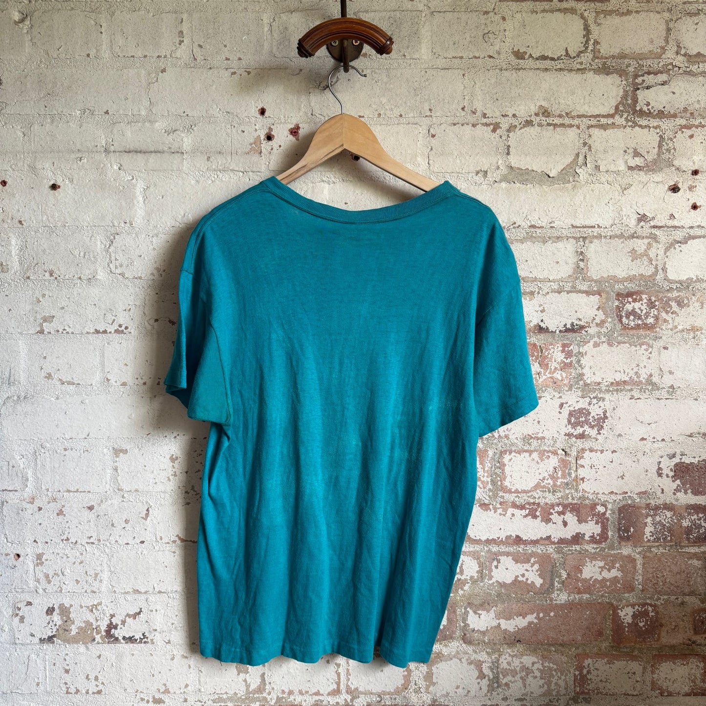 1980s Turquoise Champion Graphic T-shirt