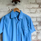 1970s Blue Polyester British Shirt