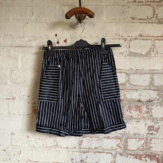 1960s Black Striped British Shorts
