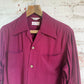 1940s Dark Red Gaberdine Shirt