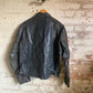 1970s 1980s Blue Leather Punk Biker Jacket
