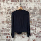 Black Silk Jasper Conrad Blouse Top