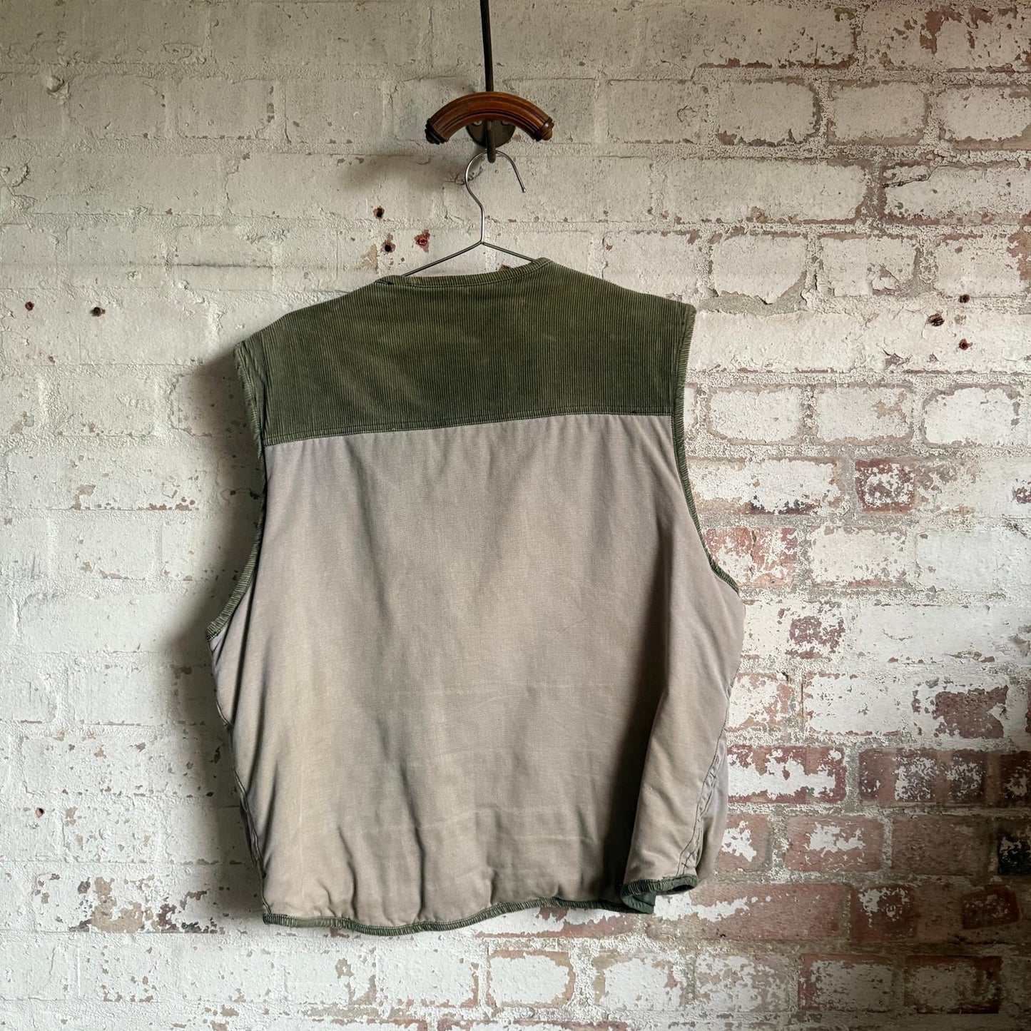 1970s Padded Unusual Design Gilet Jacket