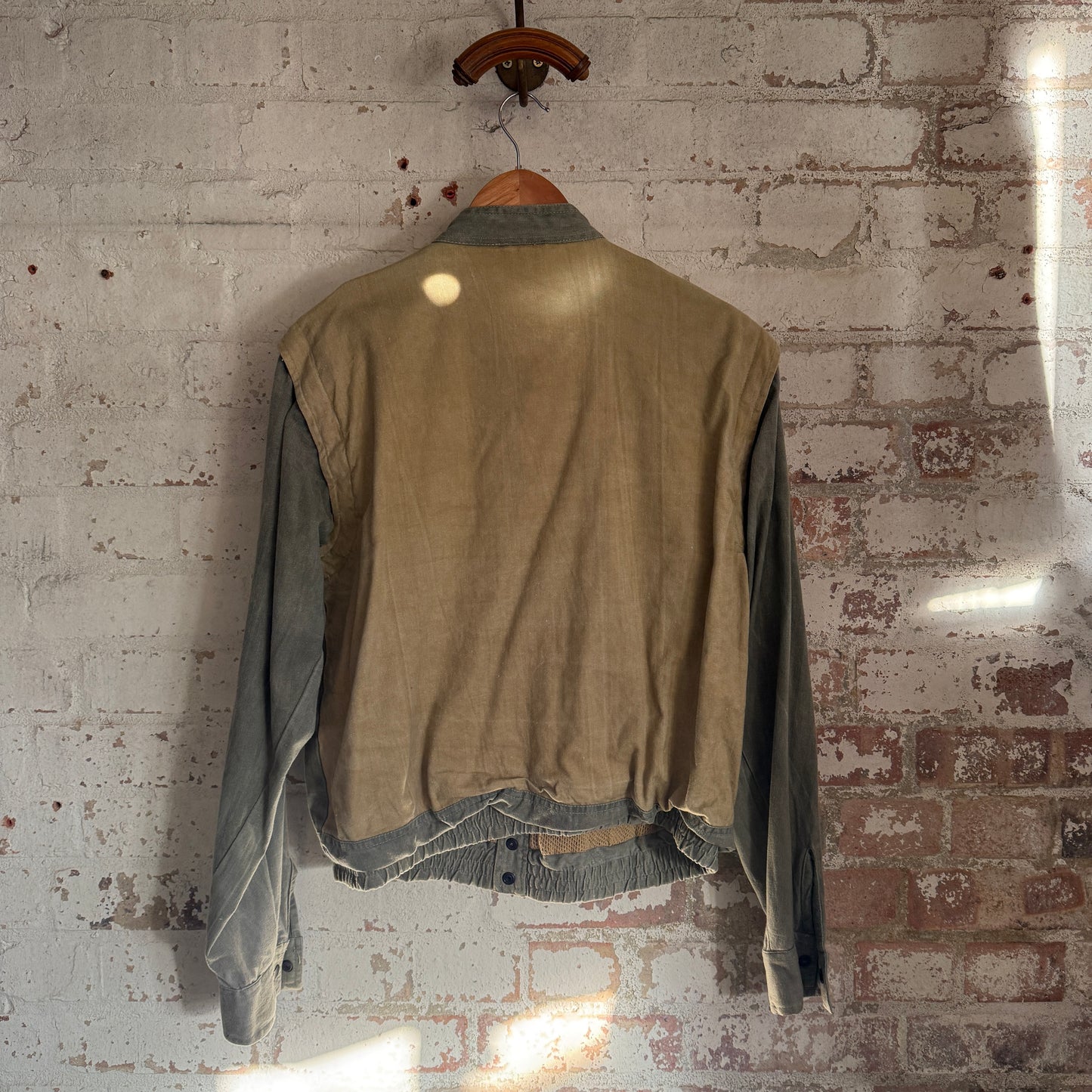 1980s Unusual Cotton Italian Design Bomber Jacket Coat