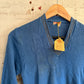 1940s Blue Wool Dead Stock Knitted Jumper