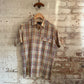 1970s Beige French Checked Shirt