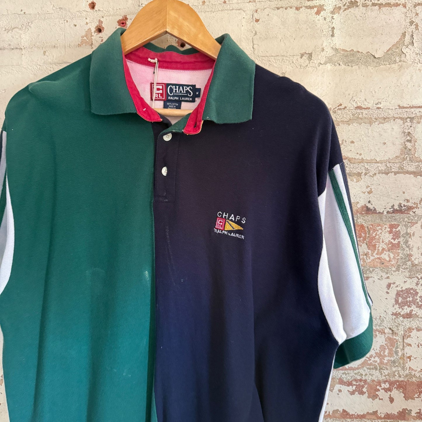 1990s Chaps Ralph Lauren Sailing Polo Shirt