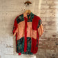1980s Rayon Multicoloured Patterned Unusual Shirt