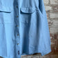 1990s Blue Fleece Over Shirt