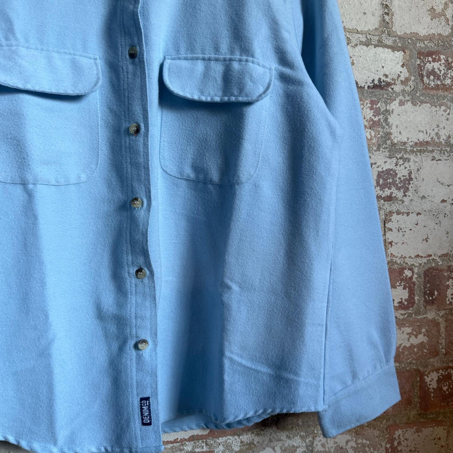 1990s Blue Fleece Over Shirt