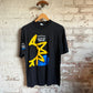 1990s Black World Vision Graphic T-shirt