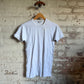 1970s White Raglan Blank Cotton T-shirt